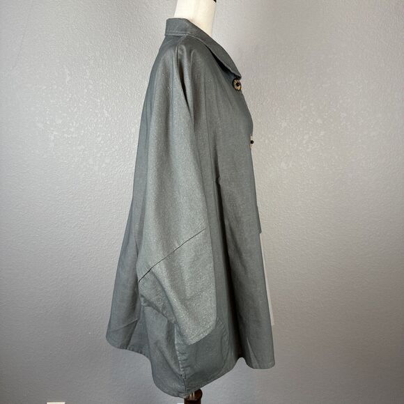 Cupcake International Lagenlook Oversized Jacket OS Cotton Cloud Sun Mountain - Picture 8 of 10